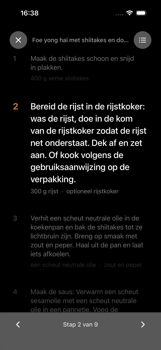 Kookmodus in Kokoo