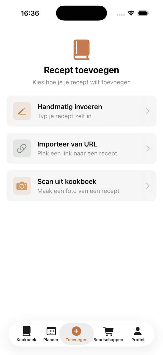 Recept toevoegen in Kokoo